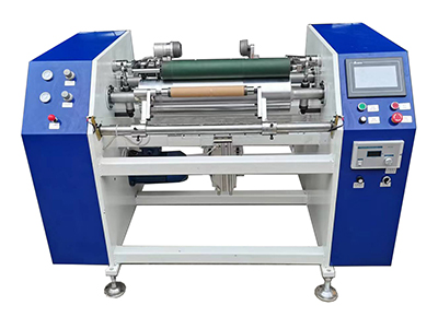 Aluminium foil and cling film rewinder